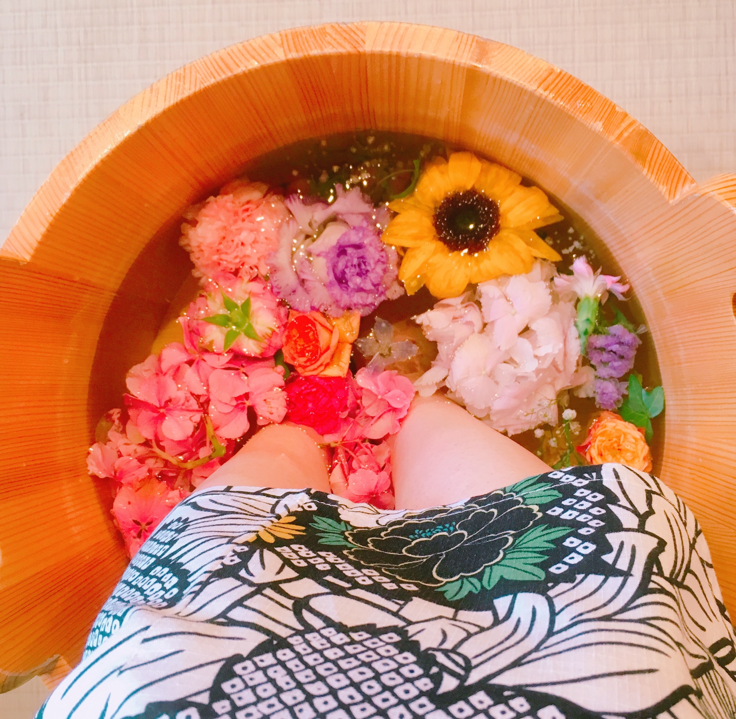 かわいい足湯「嵐湯」